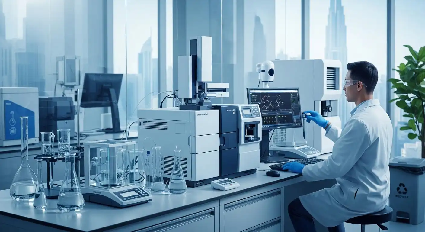 VOC testing for cleaning chemicals in UAE laboratory compliance process